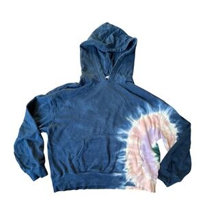 WILDFOX Tie Dye Hoodie‎ Sweatshirt Blue Pink Purple Green Size M